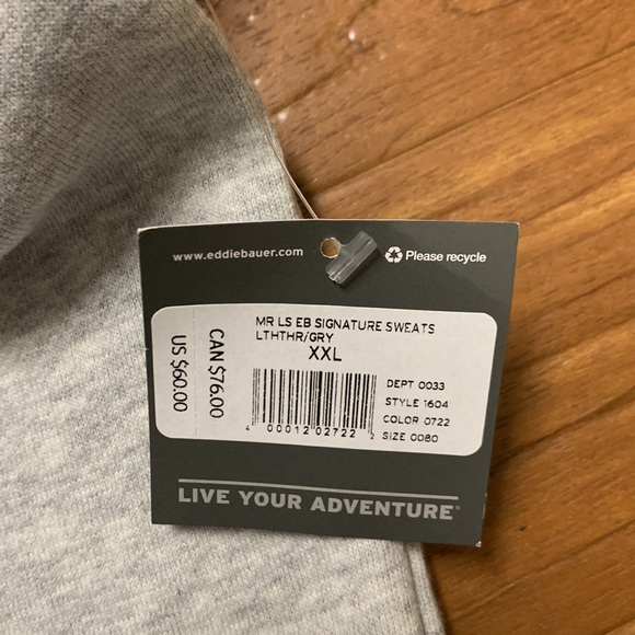 NWT Eddie Bauer Sweatshirt - Picture 6 of 7
